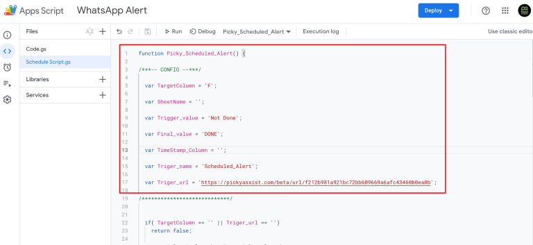 Google Sheet Value Update Script - Picky Assist Official Blog