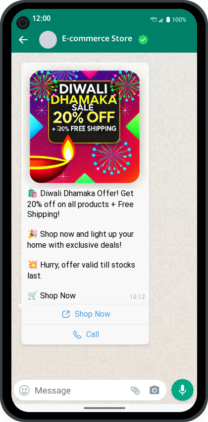 Whatsapp Template for Diwali 2024 Promotions | Picky Assist