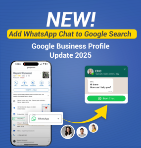 add whatsapp google business profile
