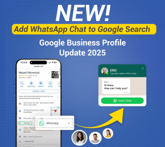 add whatsapp google business profile