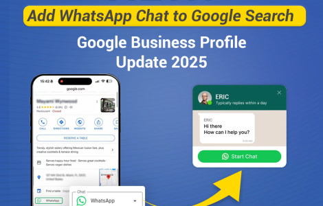 add whatsapp google business profile
