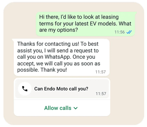 WhatsApp Business Calling API