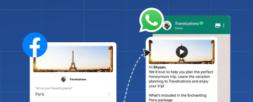 Get facebook leads in whatsapp