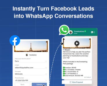 Get facebook leads in whatsapp