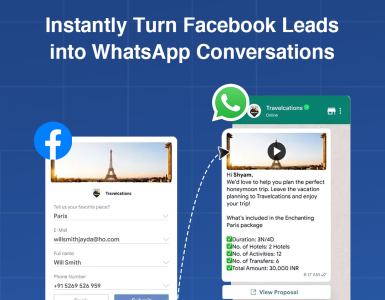 Get facebook leads in whatsapp