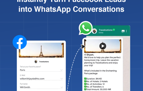 Get facebook leads in whatsapp