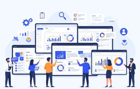 Business team comparing CRM dashboards to find the best Zoho alternative platform