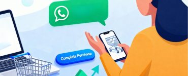 Customer receiving WhatsApp reminder to recover abandoned cart using Picky Assist automation