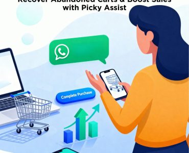 Customer receiving WhatsApp reminder to recover abandoned cart using Picky Assist automation