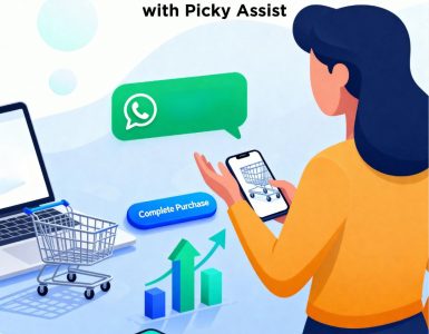 Customer receiving WhatsApp reminder to recover abandoned cart using Picky Assist automation