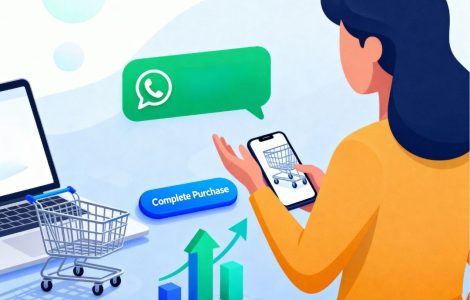Customer receiving WhatsApp reminder to recover abandoned cart using Picky Assist automation