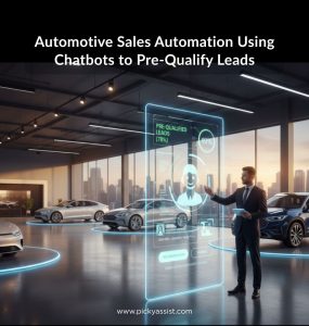 AI chatbot automating lead pre-qualification in automotive sales