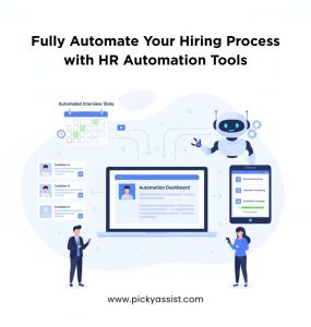 HR automation dashboard showing interview data, simplifying the traditional interview process into an easy, automated workflow