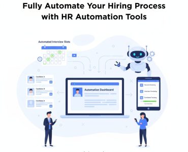 HR automation dashboard showing interview data, simplifying the traditional interview process into an easy, automated workflow