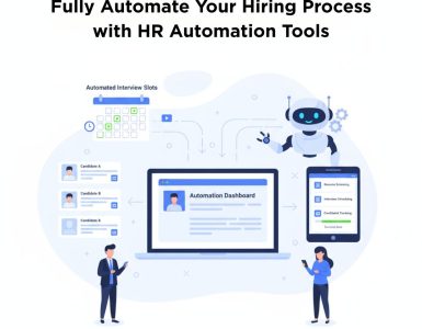 HR automation dashboard showing interview data, simplifying the traditional interview process into an easy, automated workflow