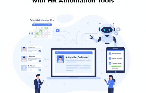 HR automation dashboard showing interview data, simplifying the traditional interview process into an easy, automated workflow