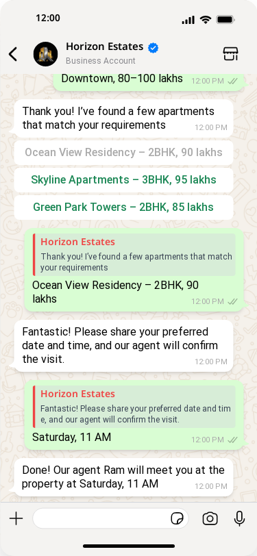 real estate chatbot
