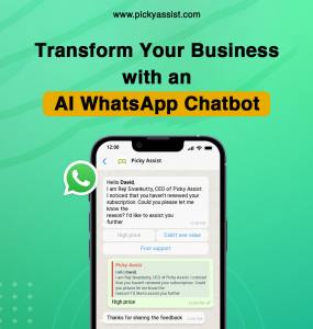 AI-powered WhatsApp chatbot helping businesses automate customer interactions and boost engagement