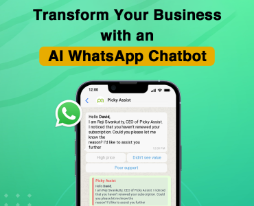 AI-powered WhatsApp chatbot helping businesses automate customer interactions and boost engagement