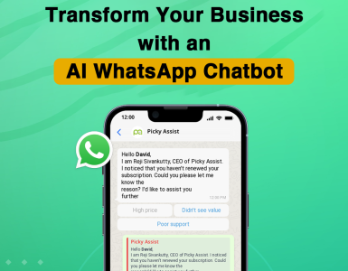 AI-powered WhatsApp chatbot helping businesses automate customer interactions and boost engagement