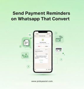 payment reminder message on WhatsApp
