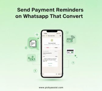 payment reminder message on WhatsApp
