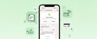 payment reminder message on WhatsApp