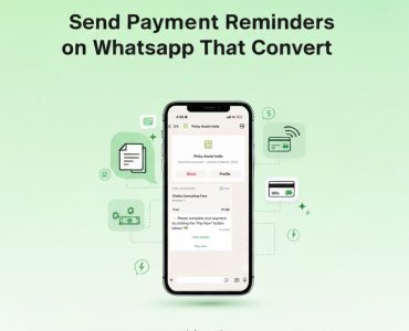 payment reminder message on WhatsApp