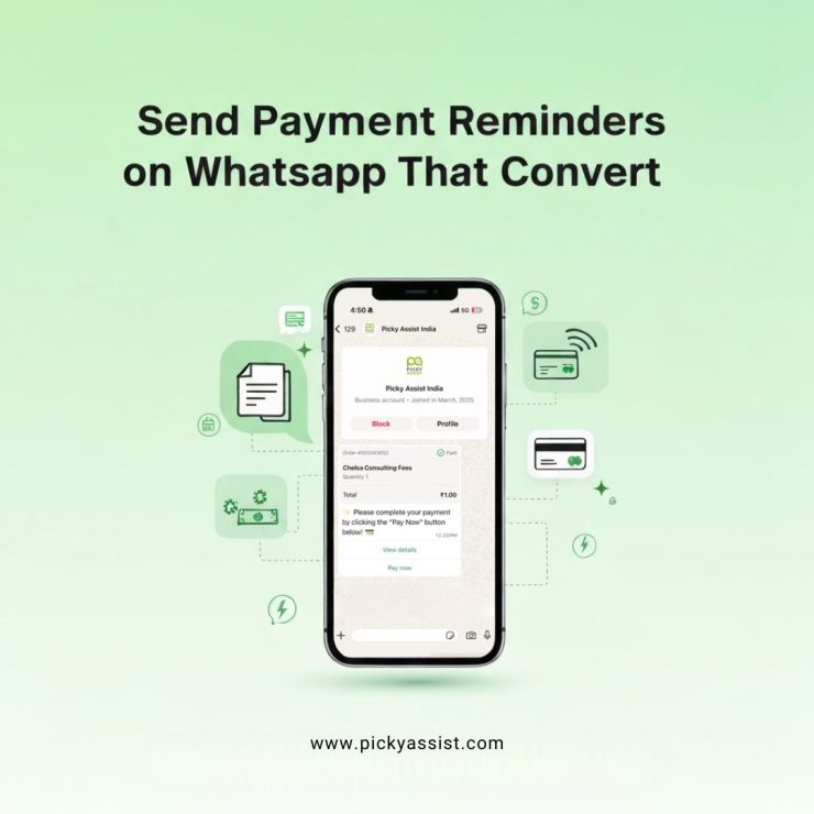 payment reminder message on WhatsApp