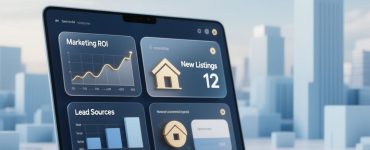 Real estate marketing tools dashboard showing leads and analytics for maximum impact