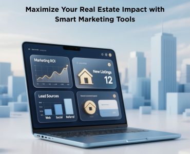 Real estate marketing tools dashboard showing leads and analytics for maximum impact