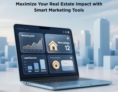 Real estate marketing tools dashboard showing leads and analytics for maximum impact