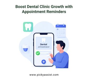 Automated dental appointment reminder on smartphone helping dental clinic retain patients