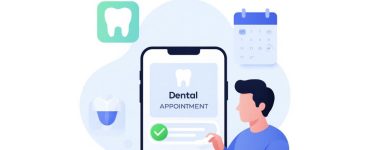 Automated dental appointment reminder on smartphone helping dental clinic retain patients