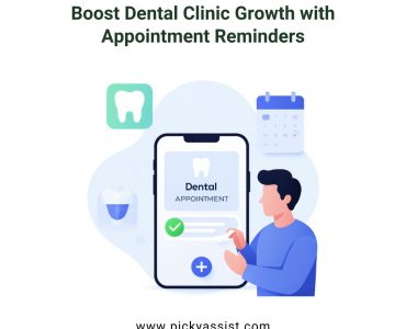 Automated dental appointment reminder on smartphone helping dental clinic retain patients