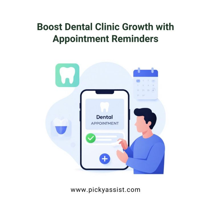 Automated dental appointment reminder on smartphone helping dental clinic retain patients