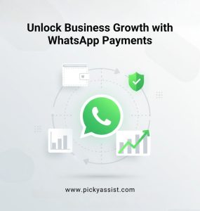 Illustration showing WhatsApp payment integration helping businesses manage transactions and grow efficiently