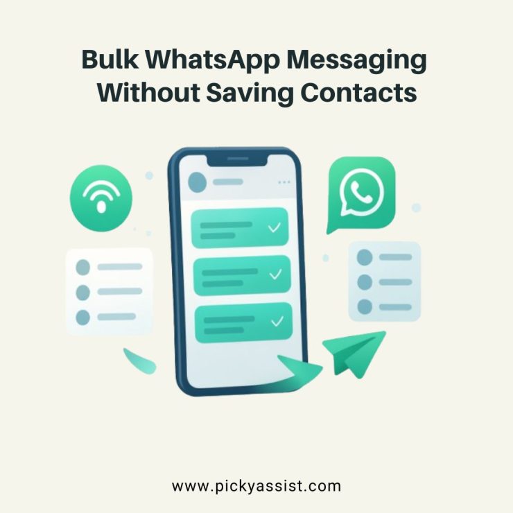 Send bulk WhatsApp messages without saving contacts using an easy and fast method