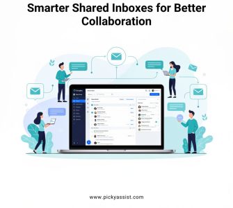 Team using shared inbox software to improve communication and collaboration