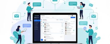 Team using shared inbox software to improve communication and collaboration