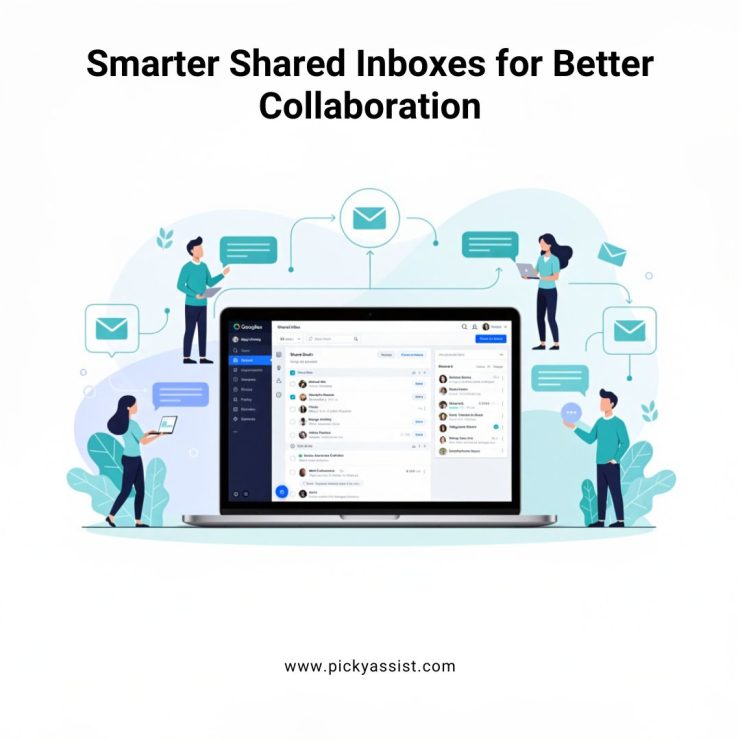 Team using shared inbox software to improve communication and collaboration