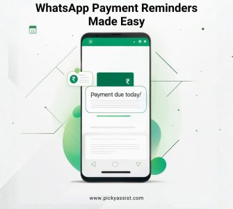 WhatsApp payment reminder illustration for reducing late payments