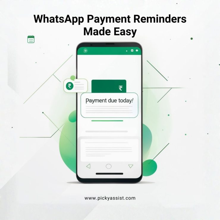WhatsApp payment reminder illustration for reducing late payments
