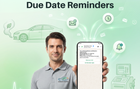 due date reminder Vehicle Pollution Testing Center
