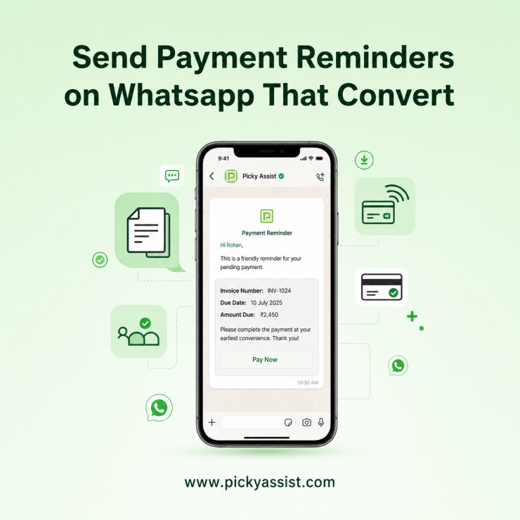 Send payment reminders on WhatsApp