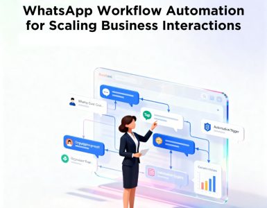 WhatsApp workflow automation showing how businesses scale customer interactions using structured messaging flows
