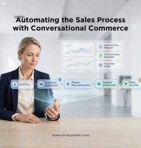 Picky Assist WhatsApp conversational commerce automating the sales process