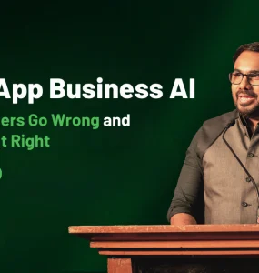 WhatsApp Business API strategy showing how leaders use AI to improve customer communication and automation