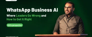 WhatsApp Business API strategy showing how leaders use AI to improve customer communication and automation