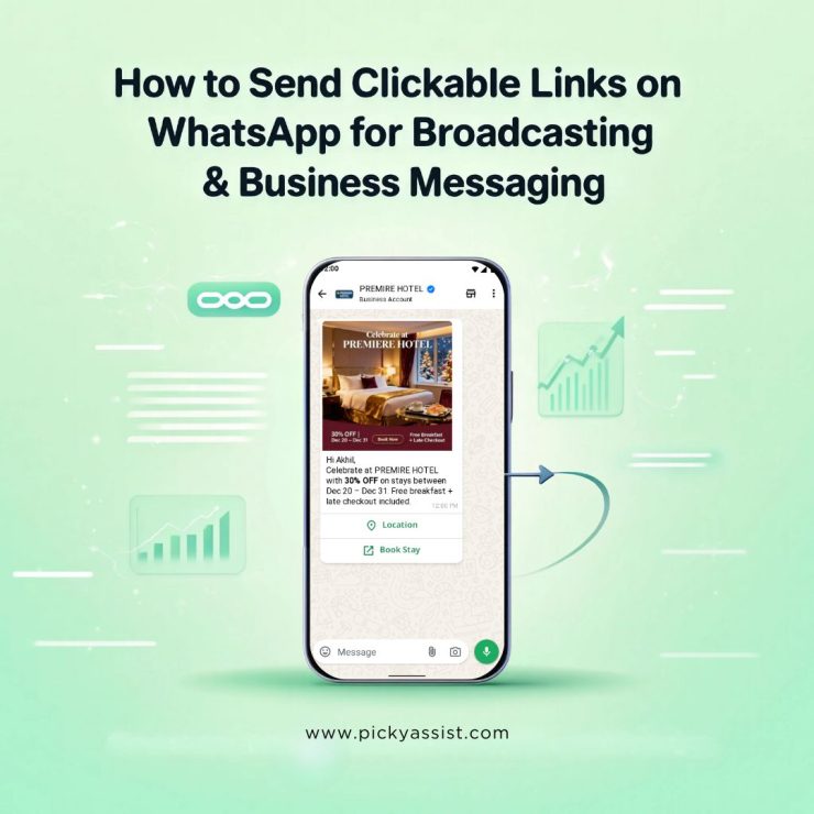how to send links in WhatsApp